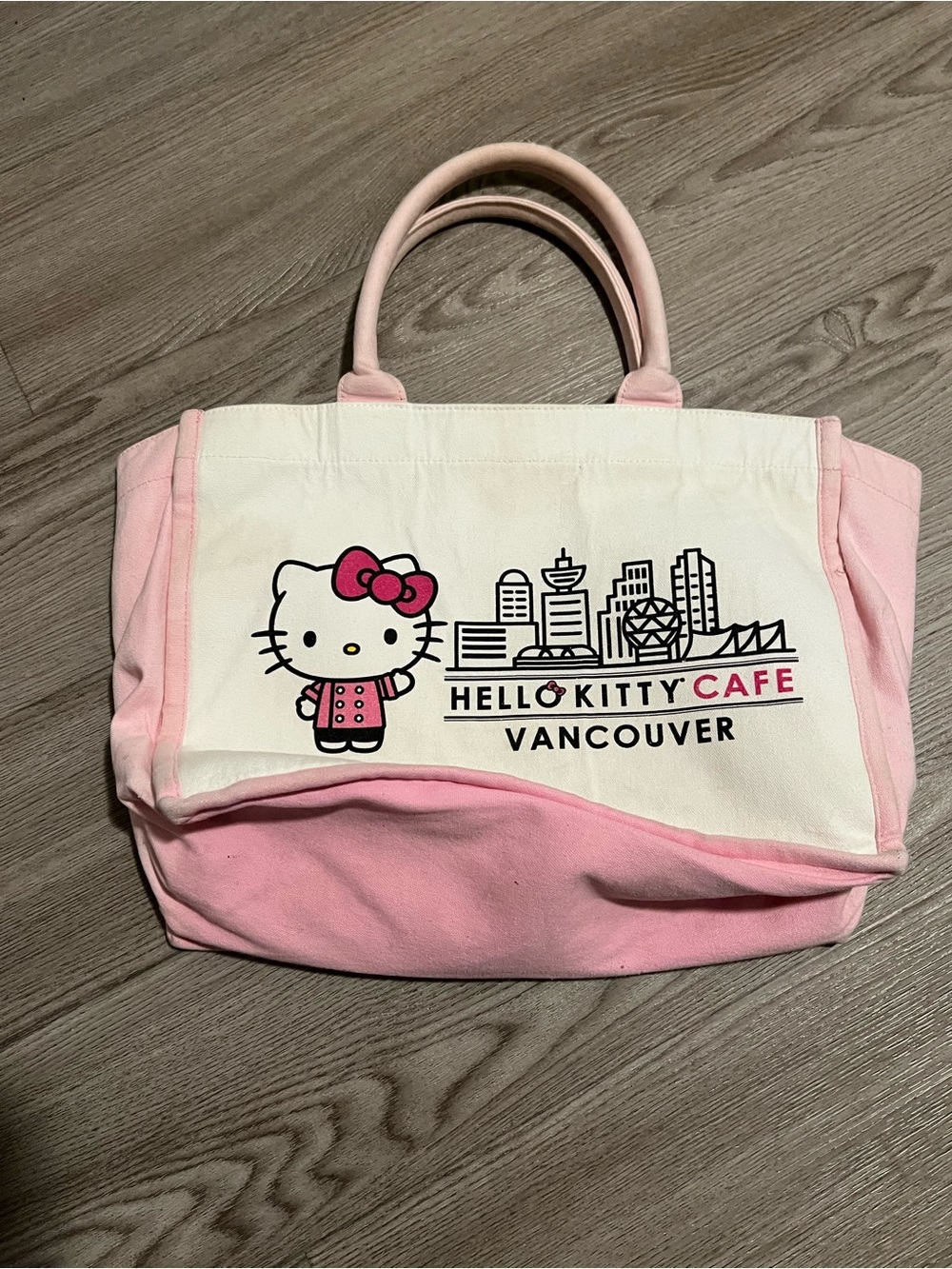 Hello Kitty Cafe Vancouver Pink & White Tote - Picture 2 of 5
